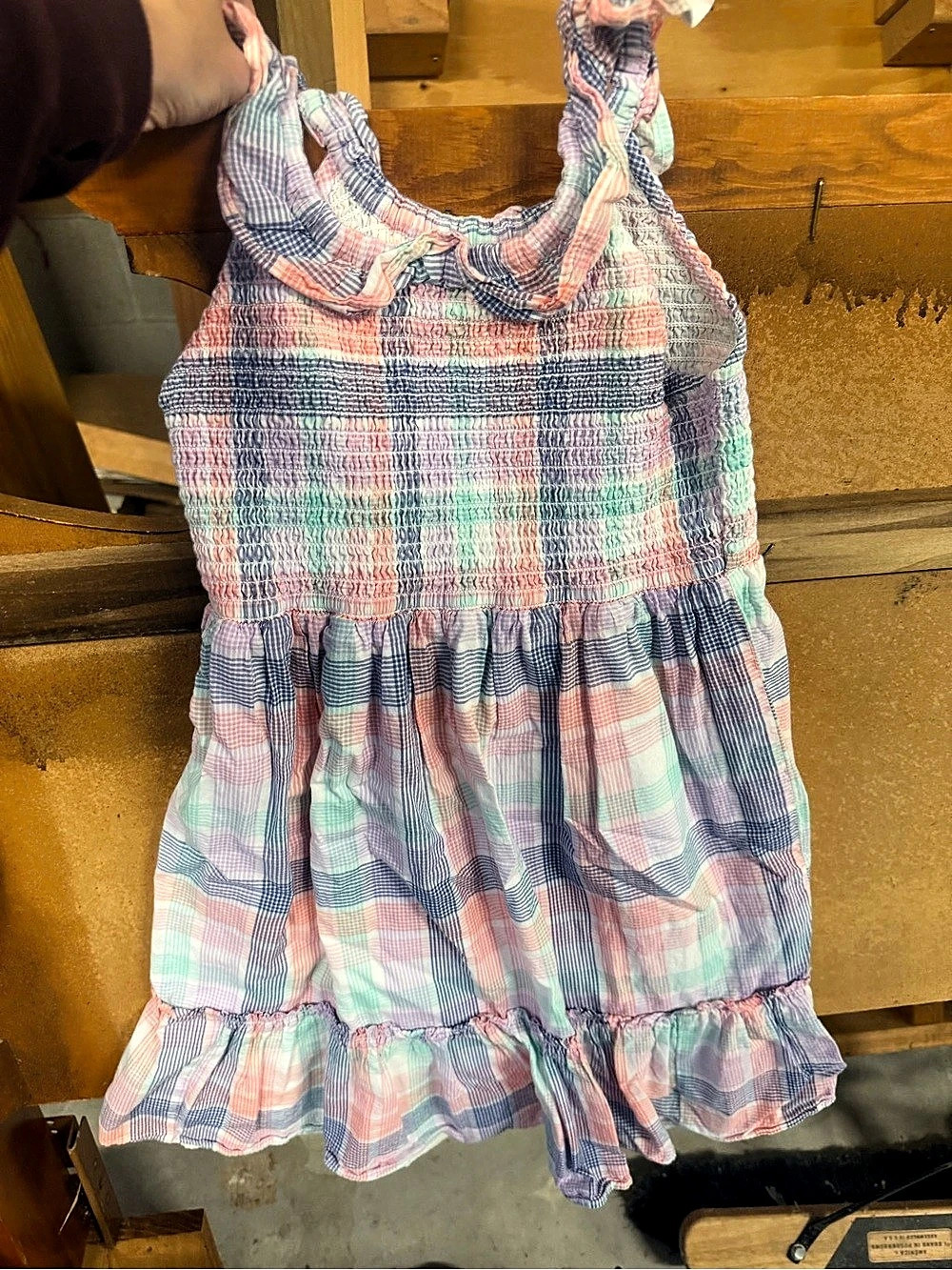 Crewcuts Plaid Ruffle Dress Girls Size 8